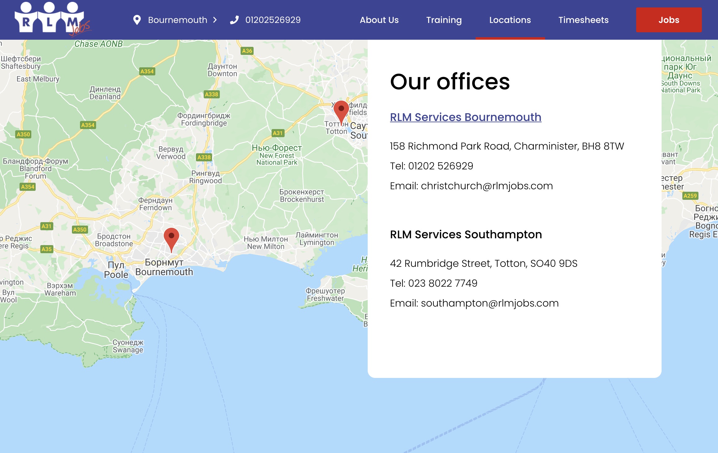 Locations - RLM Jobs